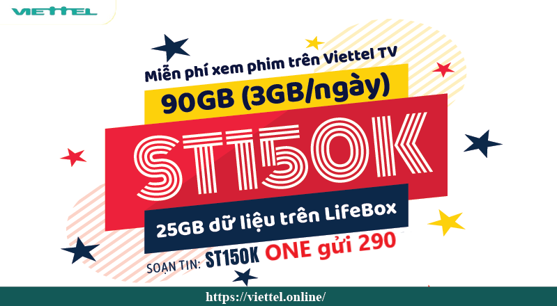 Đăng ký gói cước ST150K Viettel