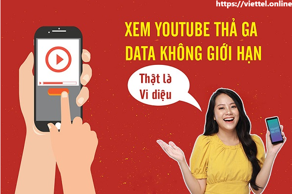 Các gói cước Viettel miễn phí data truy cập mạng xã hội YouTube