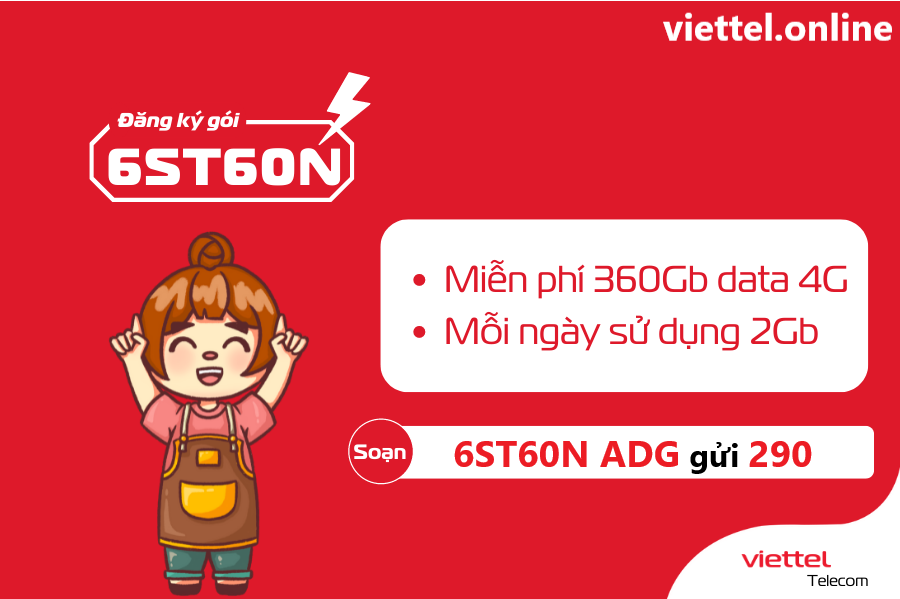 Gói cước 6ST60N Viettel