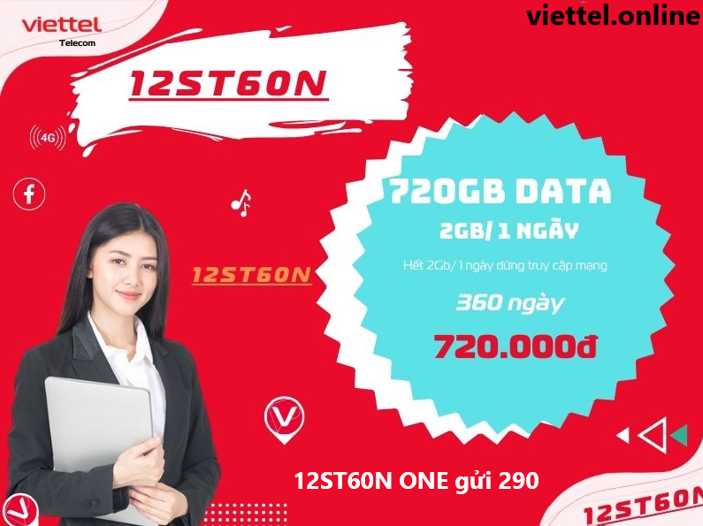 Gói cước 12ST60N Viettel